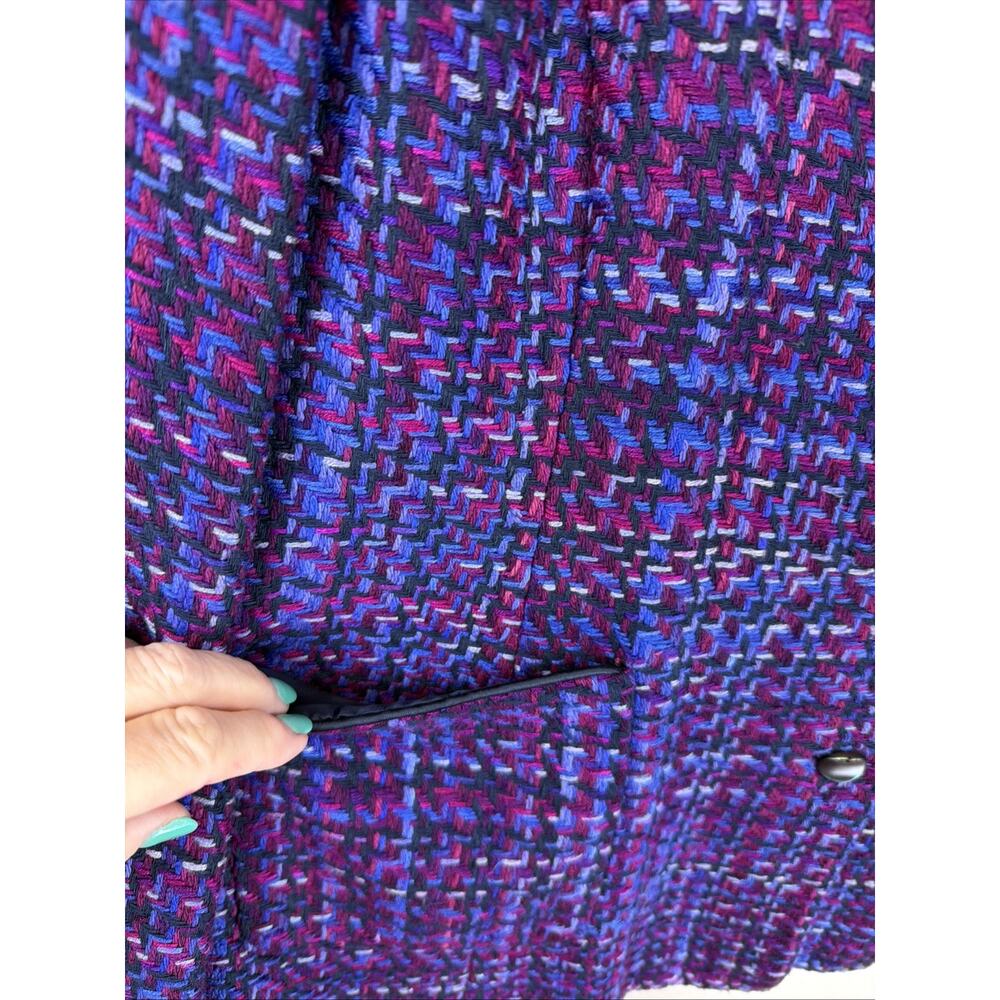 Vintage Y2K Doncaster Multicolor SILK Blazer #1208 Size LG / XL - Picture 2 of 5